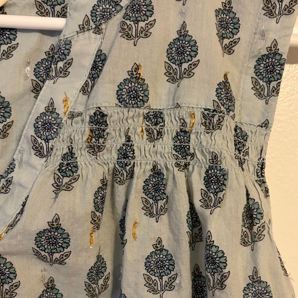 Lucky Brand Sleeveless Blue Floral Blouse - Picture 4 of 5